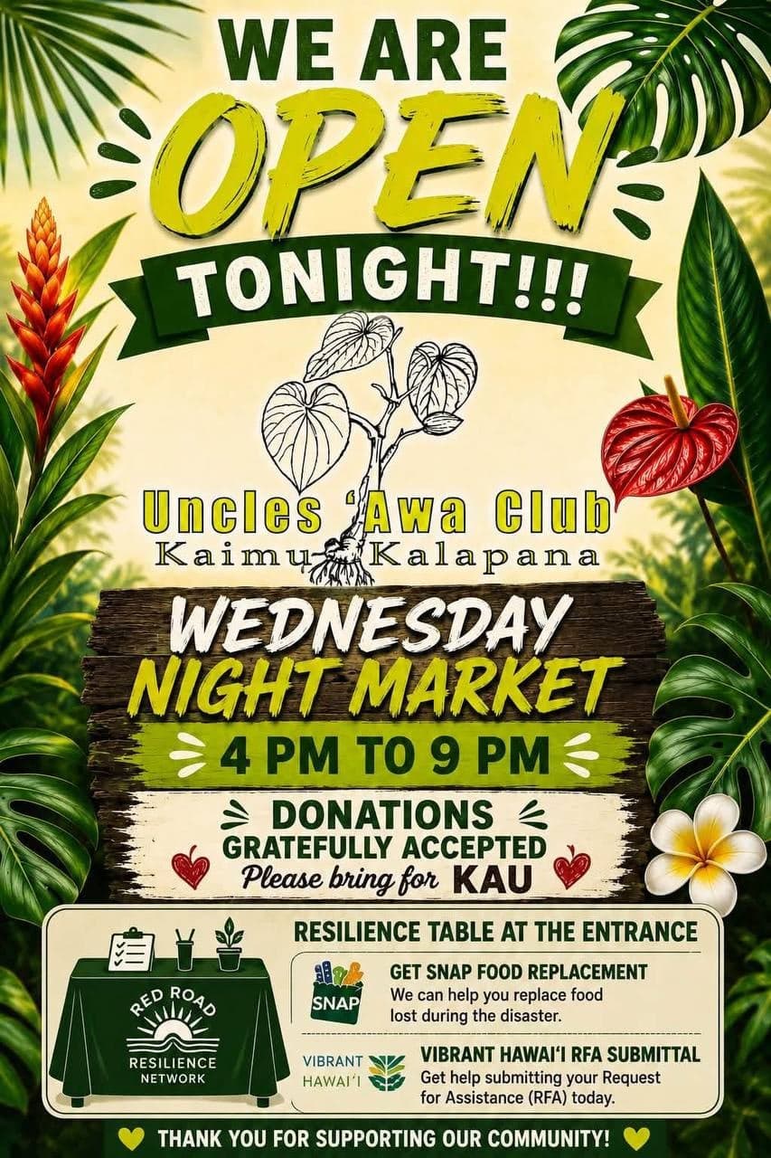 Wednesday Night Market at Uncles ‘Awa Club: Your Midweek Ritual (Sept 2, 2026 + Every Wednesday)