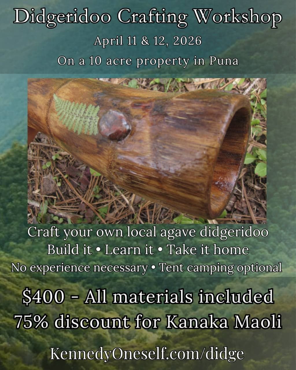 Didgeridoo Crafting Workshop – Day 1