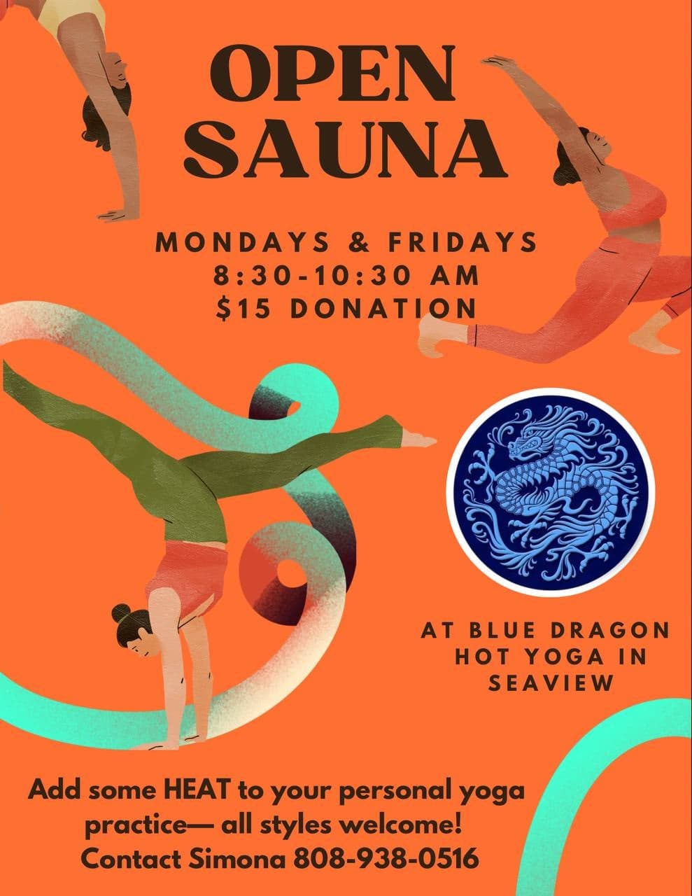 Open Sauna (Self-Led Hot Yoga) – Mondays