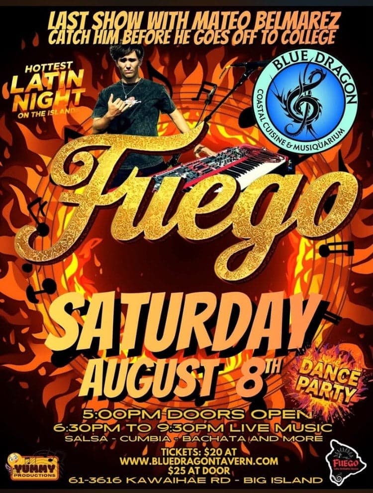 Fuego: Latin Night Dance Party at Blue Dragon