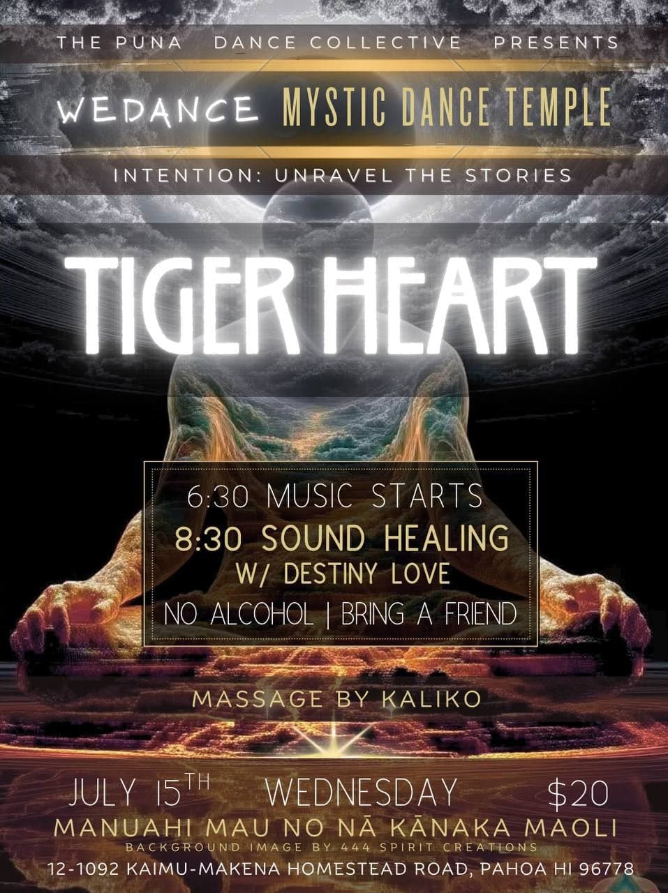 WeDance: Tiger Heart at Mystic Dance Temple