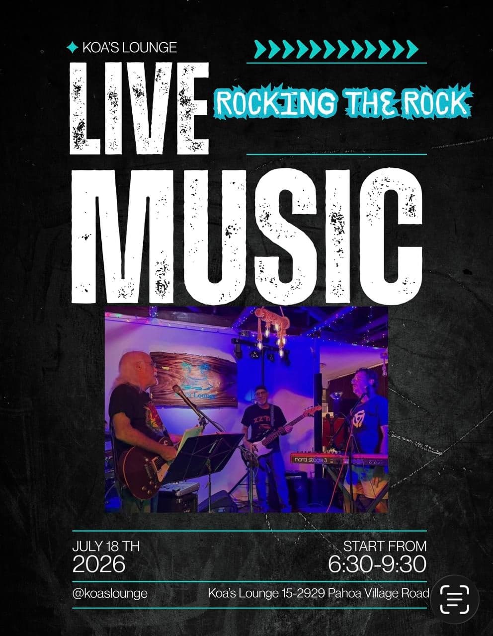 Rockin’ The Rock — Classic Rock at Koa’s Lounge