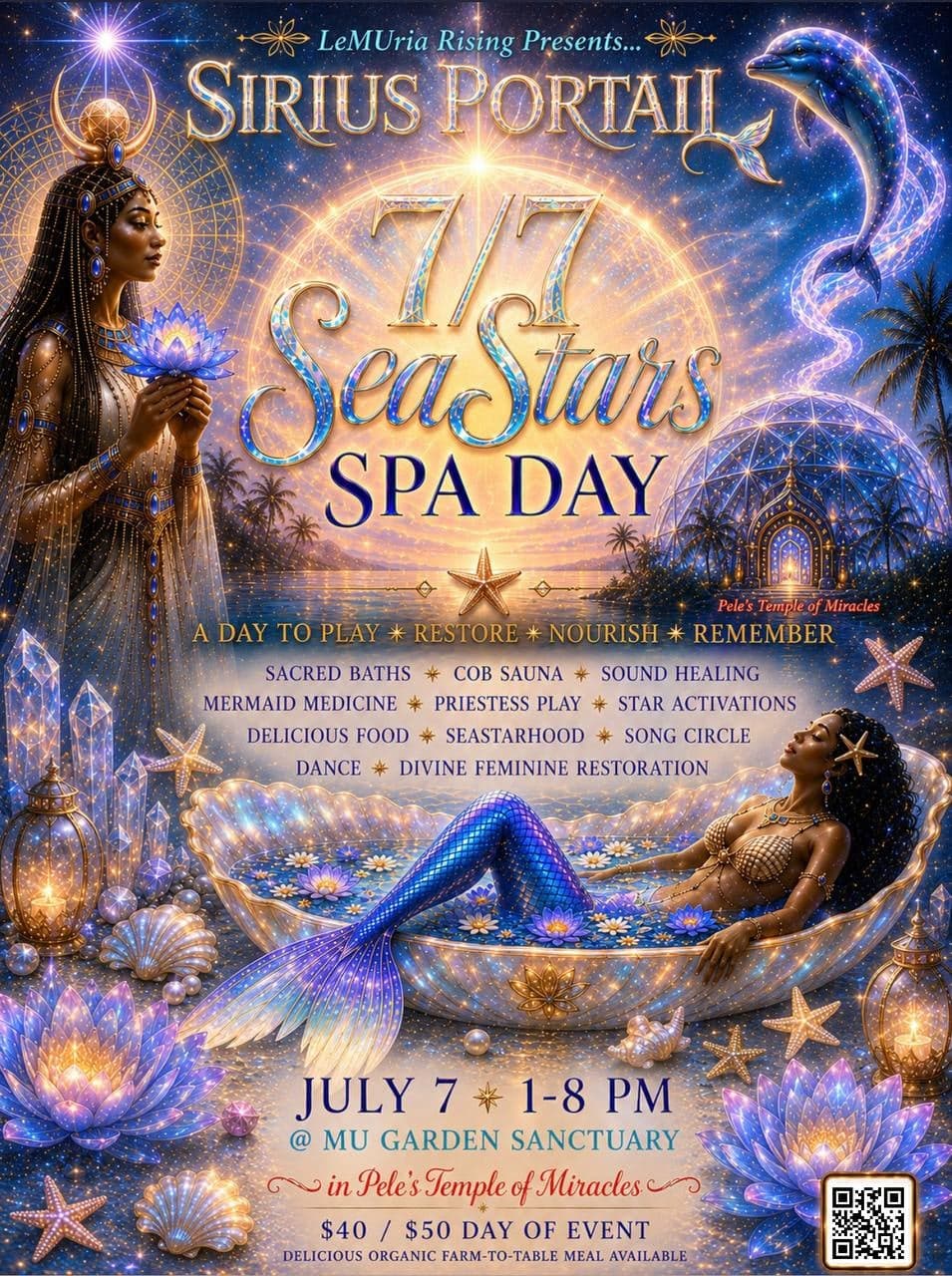 7/7 SeaStars Spa Day: Sirius Portal Gathering