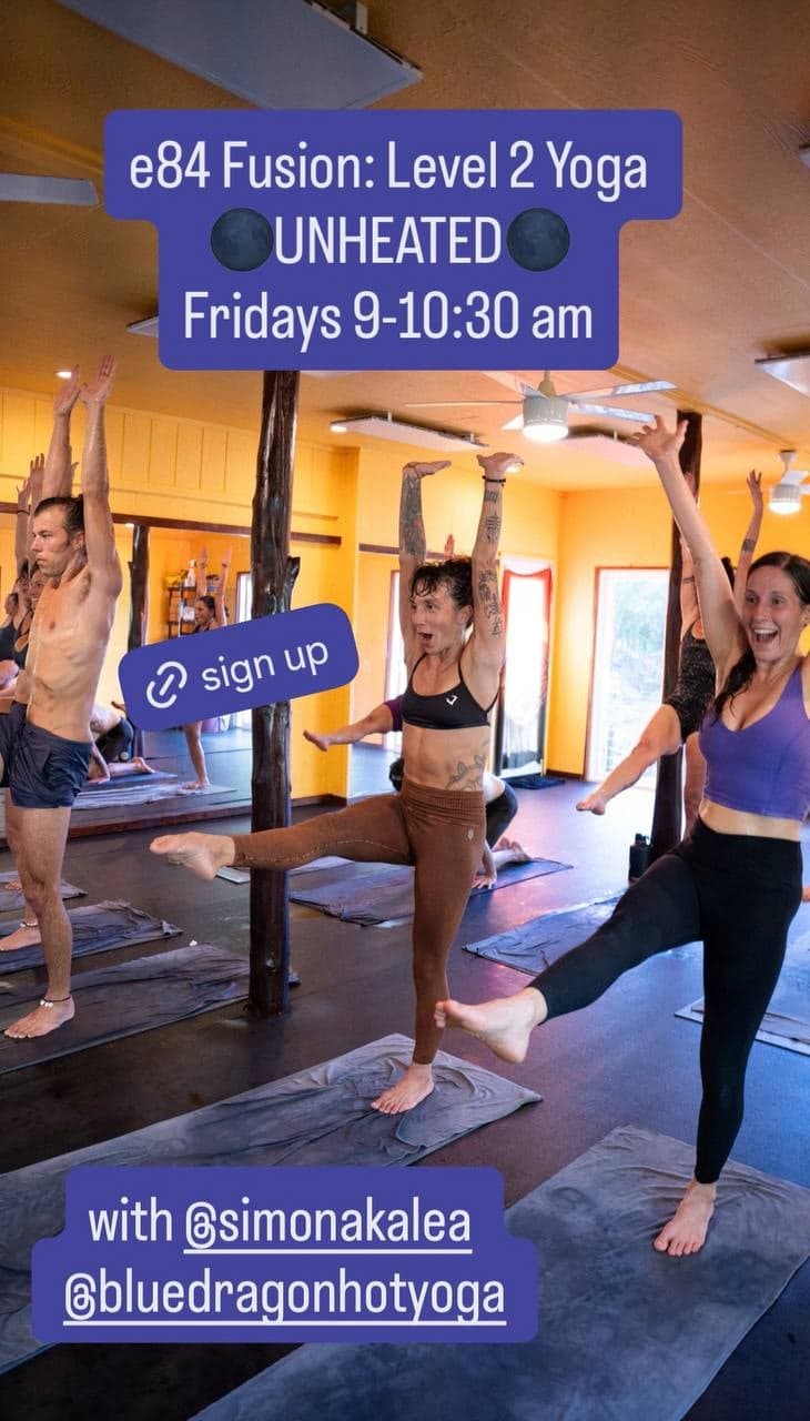 e84 Fusion: Level 2 Yoga (Unheated) with Simona at Blue Dragon Hot Yoga