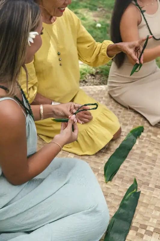 Lei Making at SCP Hilo Hotel